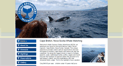 Desktop Screenshot of capebretonwhalewatching.com